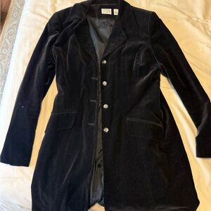 Ann Taylor Women's Black Velvet Blazer